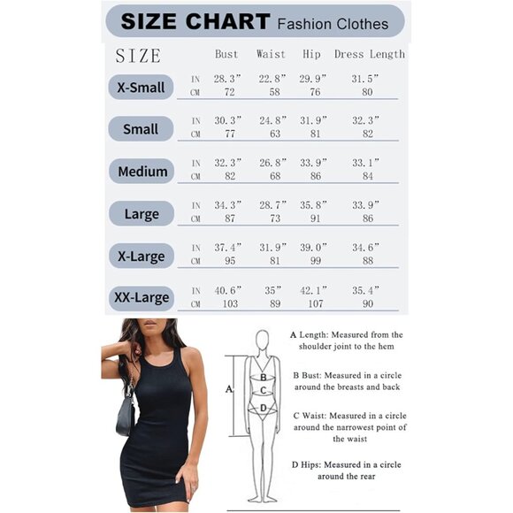 Women's Ribbed Scoop Neck Sleeveless Tank Dresses Basic Bodycon Mini Dress - Picture 4 of 4